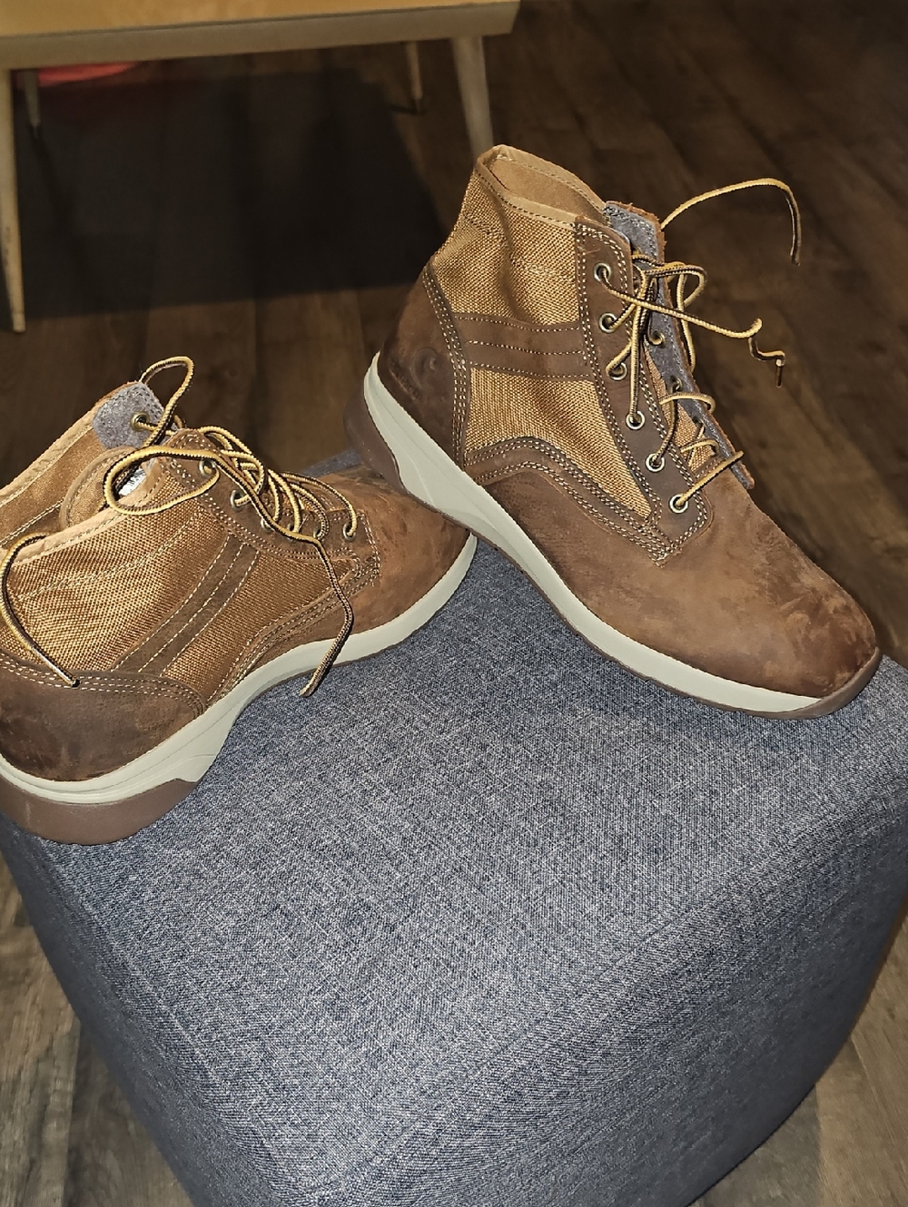 Carhartt Brown Boots Lace-Up Casual Outdoor Style Size 12 Men Work